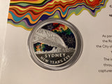 2017 $1 Coloured Fine Silver Frosted Uncirculated Coin. New Year’s Eve.