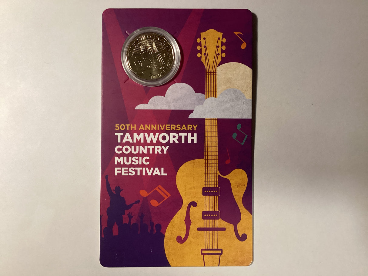 2022 50c 50th anniversary of Tamworth Country Music Festival Uncirculated Coin