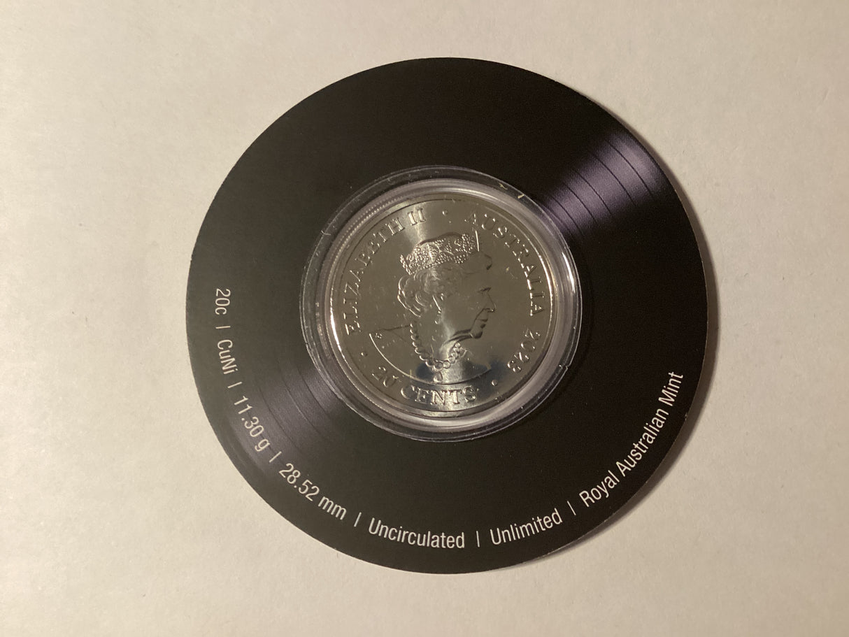 2023 20c Uncirculated Coin. ACDC. Black Ice