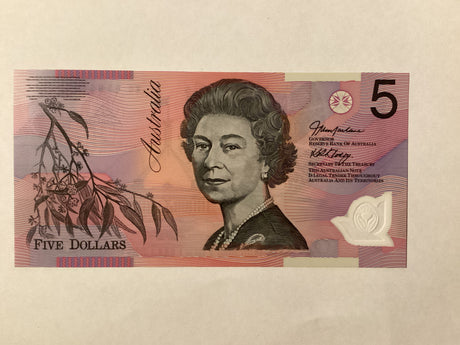 2005 $5 Last Prefix Banknote. Uncirculated. R220cL