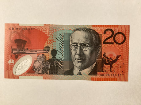 2005 $20 Last Prefix Banknote. Uncirculated. R420cL