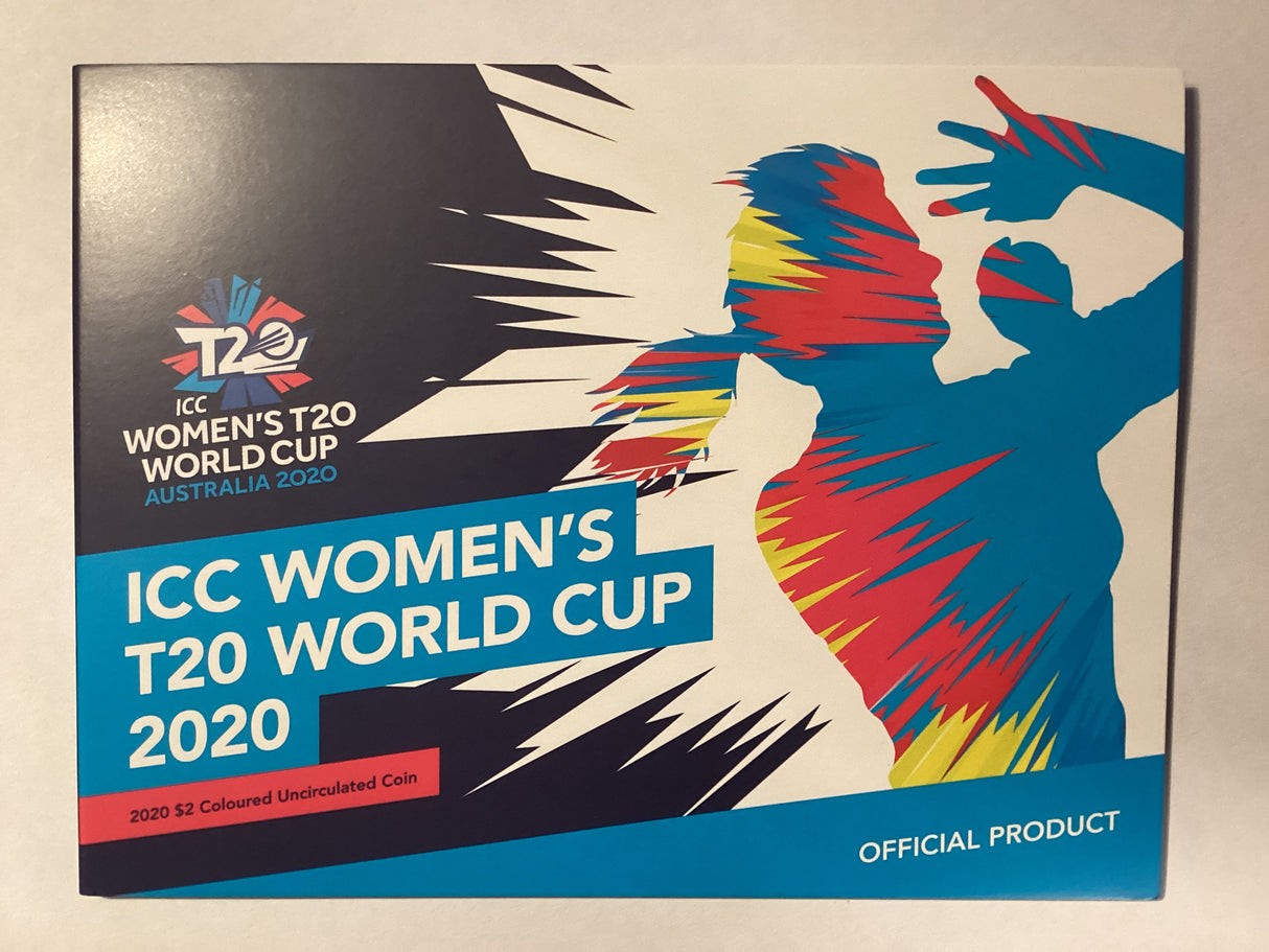 2020 $2 ICC Women’s T20 World Cup. Uncirculated Carded Coin.