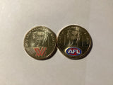 2023 $1 Uncirculated Coins. Coloured AFL & AFLW Coins.