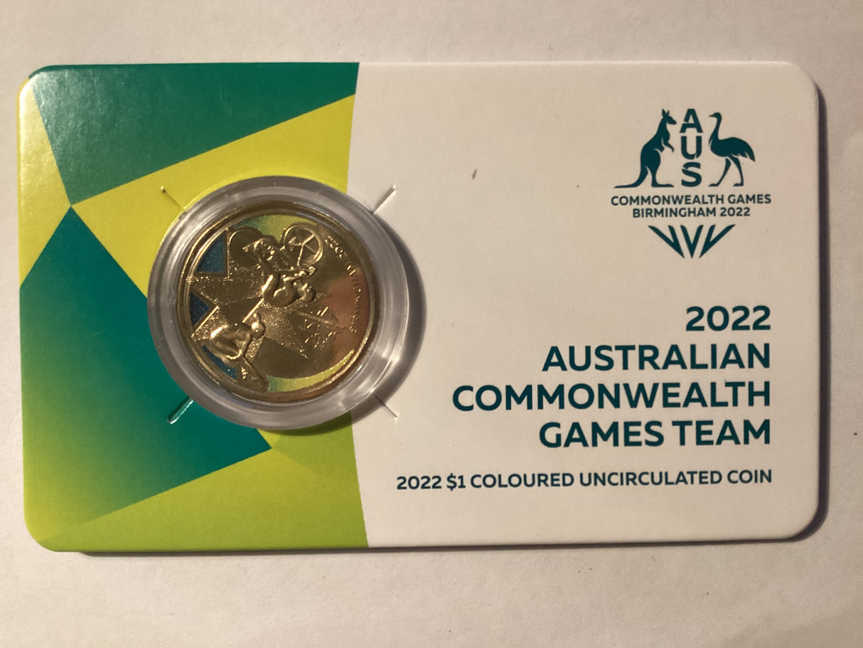 2022 $1 Carded Coin. Australian Commonwealth Games Team.