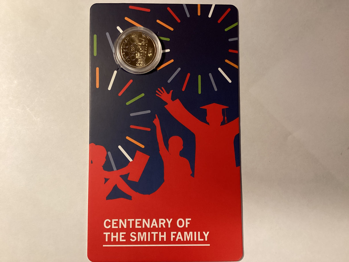 2022 $1 Uncirculated Carded Coin. Smith Family. 100 Years.