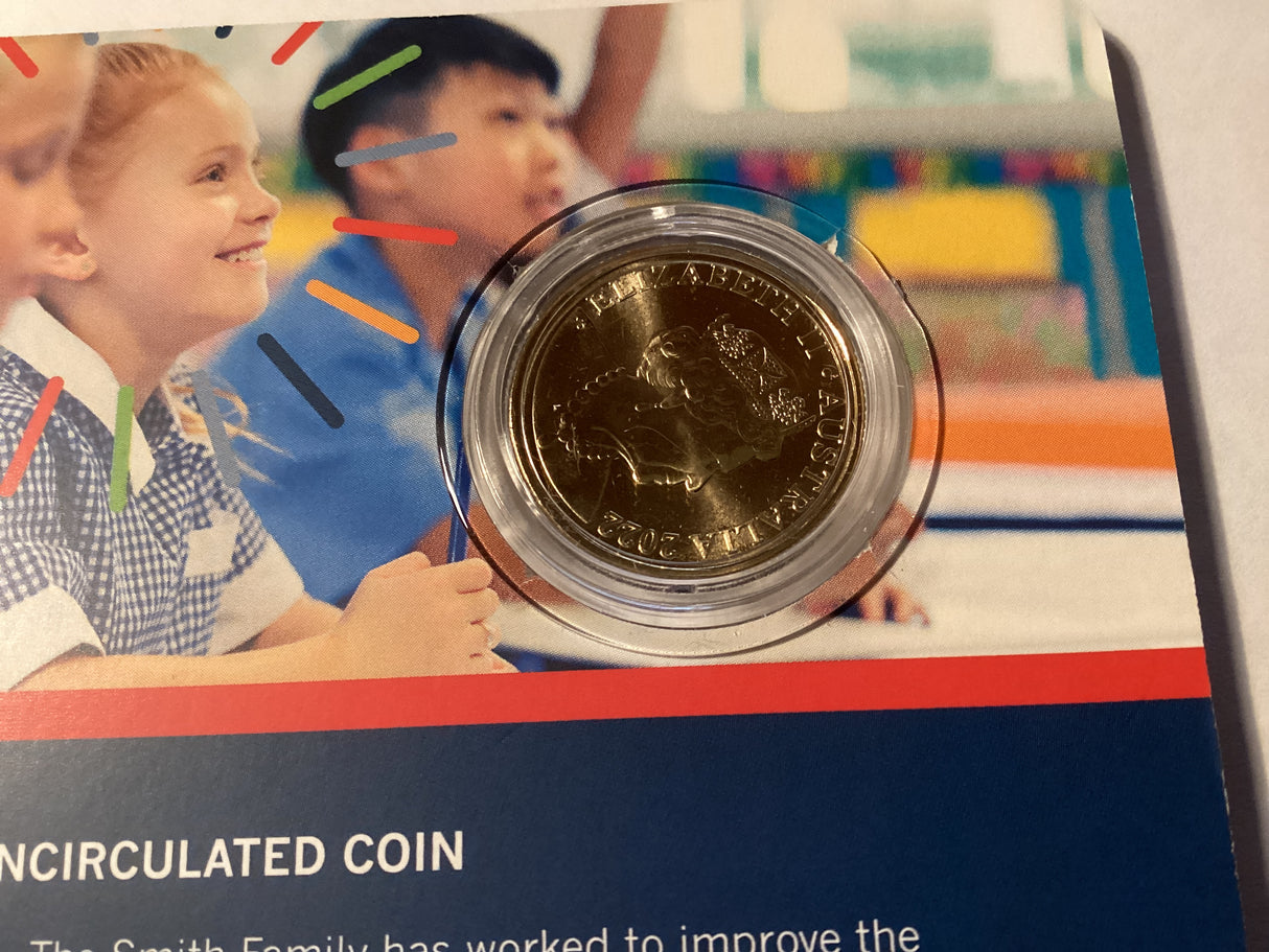 2022 $1 Uncirculated Carded Coin. Smith Family. 100 Years.