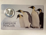 2023 50c Uncirculated Carded Coin. Australian Antarctic Territory. Emperor Penguin.