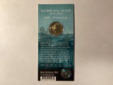 2013 $1 Uncirculated Carded Coin. Korean War 60th Anniversary.