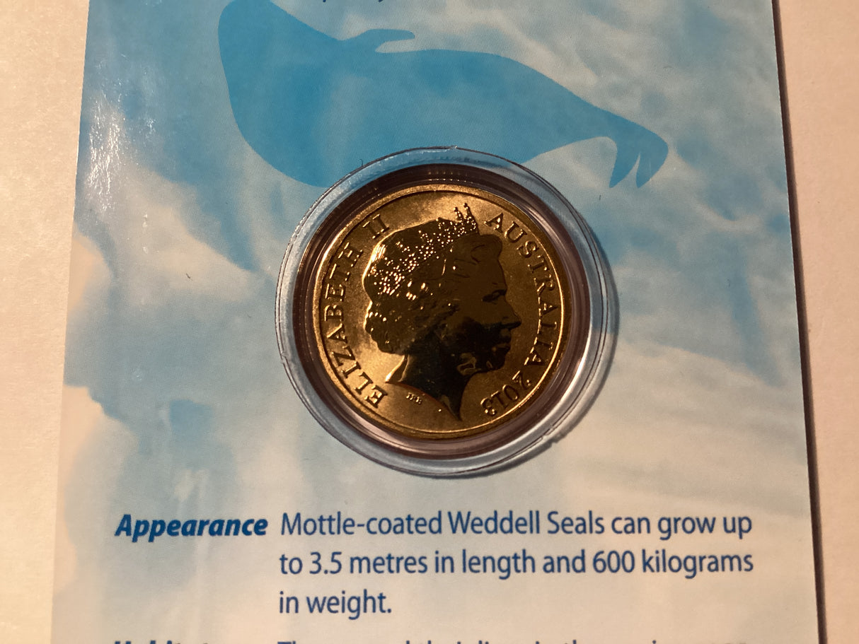 2013 $1 Colour Printed Coin. Polar Animals. Wendell Seal.