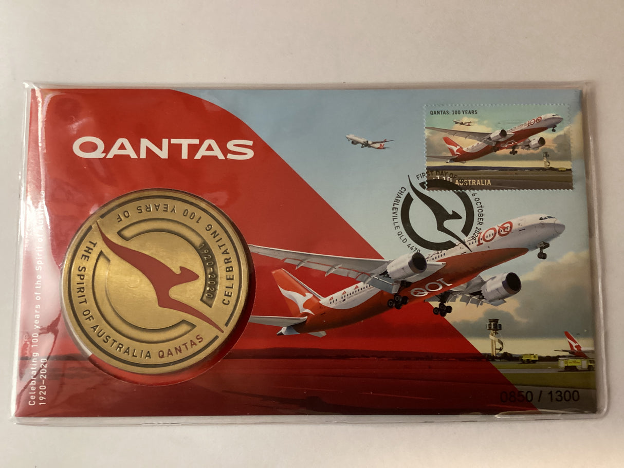 2020 Qantas Medallion PMC. 100 Years Celebration. 1300 Made.