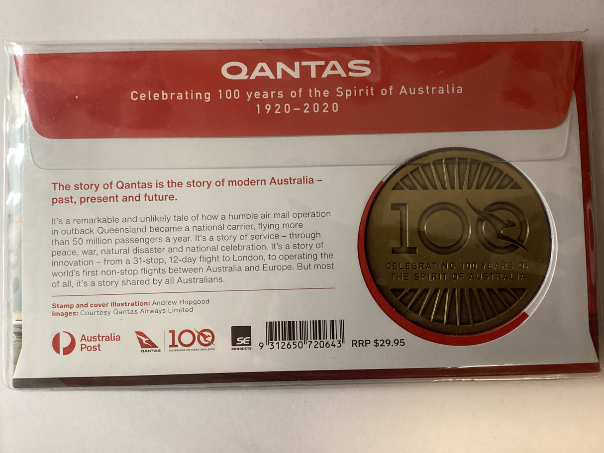 2020 Qantas Medallion PMC. 100 Years Celebration. 1300 Made.