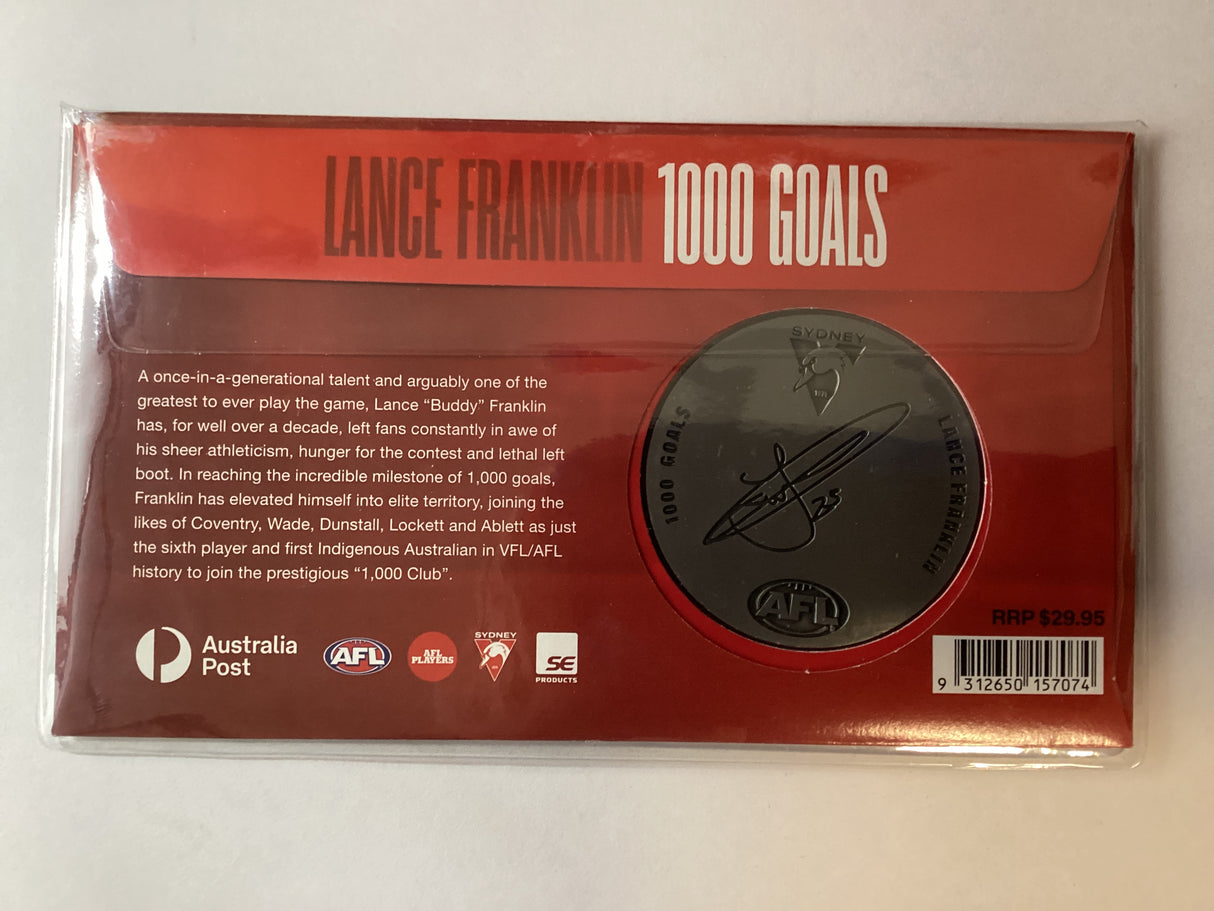 2022 Buddy Franklin 1000 Goals Medallion PMC. 2022 Made.