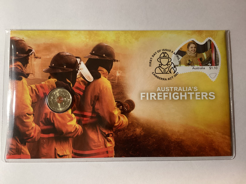 2020 Australian Firefighters $2 PNC. 7500 Made. | Ensleigh Coins