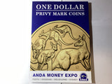 2015 ANDA Money Expo Complete Mob of Roos 4 Coin Folder. ‘P’, ‘B’, ‘M’, ’S’ Privy Mark Coins.