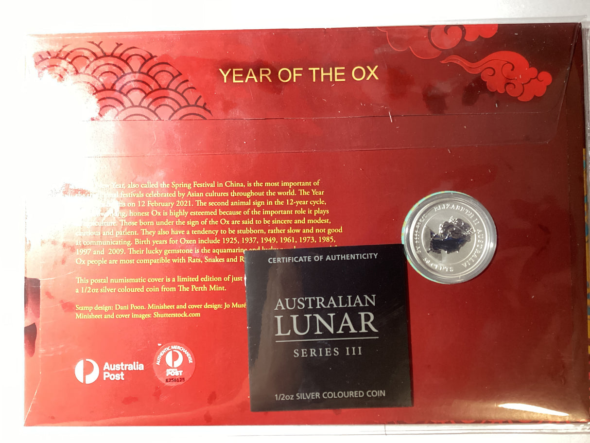 2021 Year of the Ox Impressions Silver Coin PNC. 120 made.