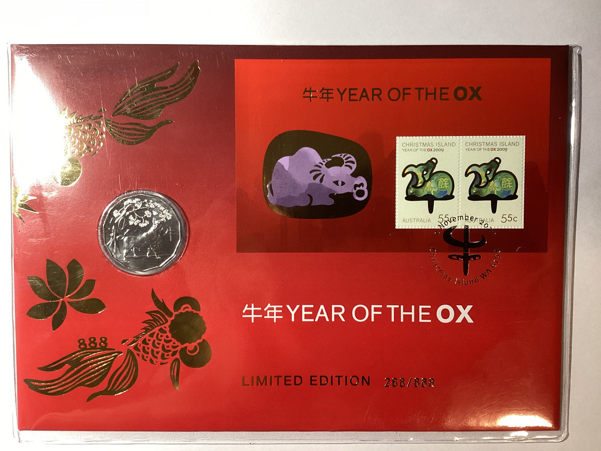 2021 Year of the Ox 50c Impression PNC release. 888 made.