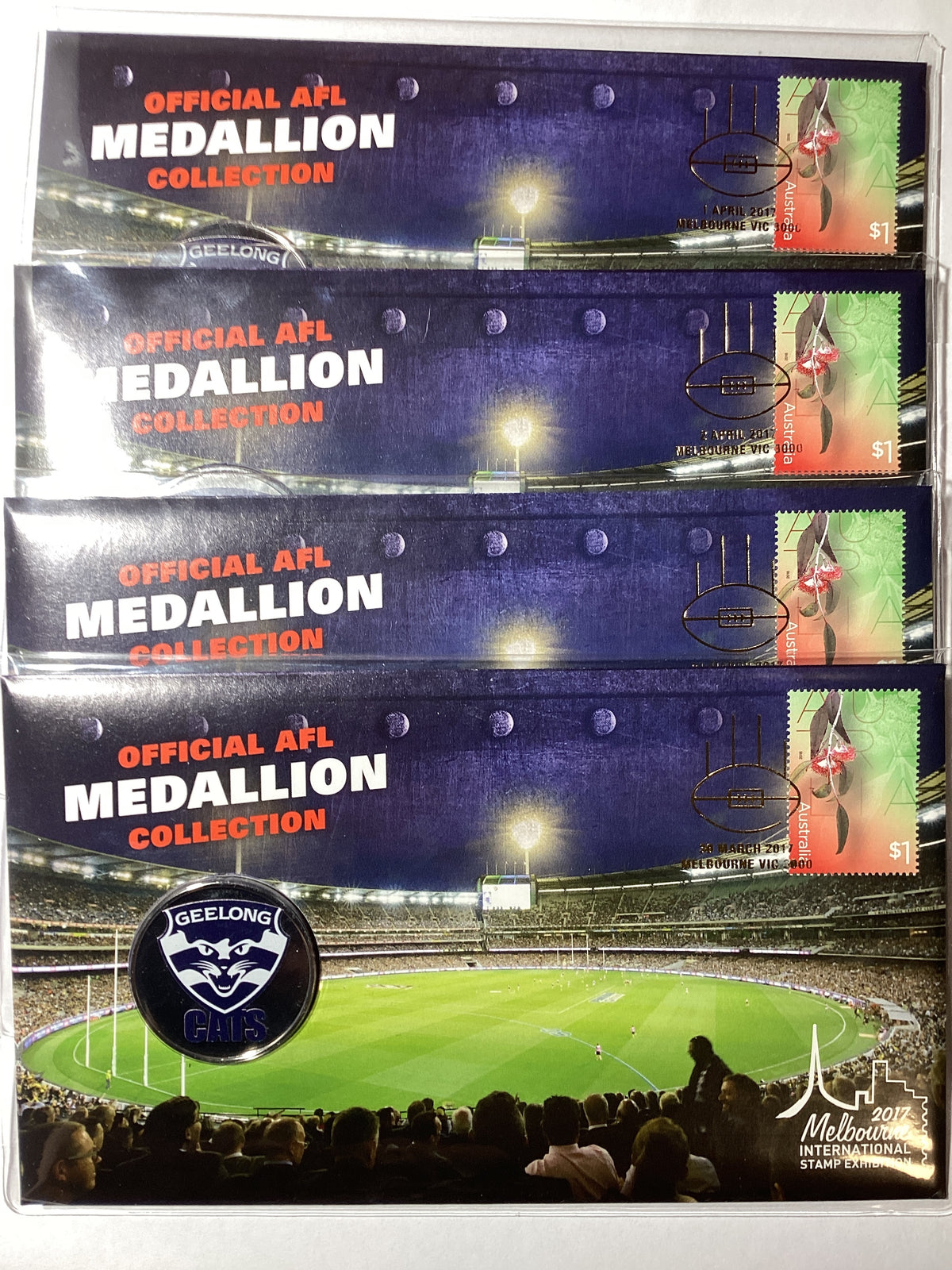 2017 Official AFL Medallion Collection Geelong Cats. Melbourne Interna