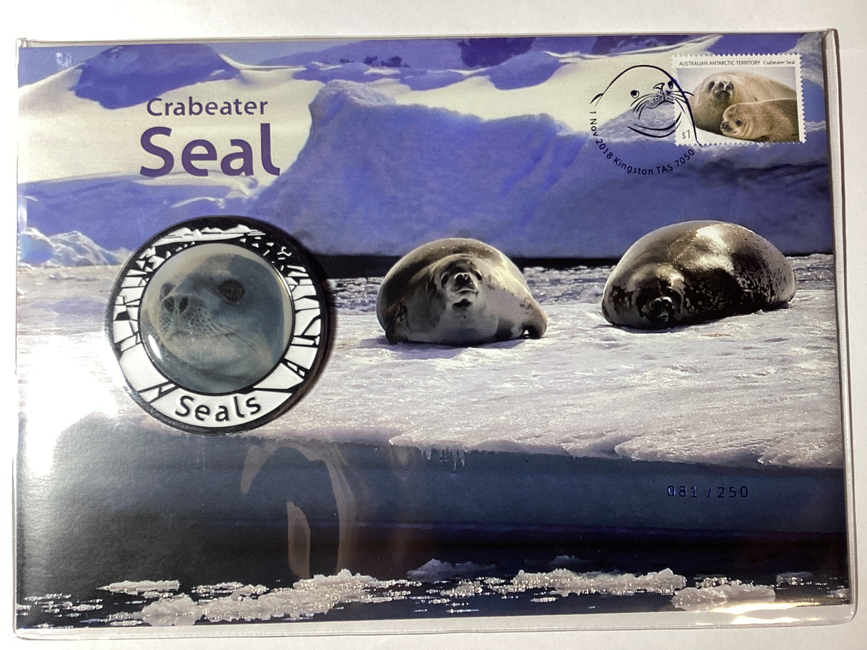 2018 Crabeater Seal PMC Medallion. Impressions Release. 250 Made.