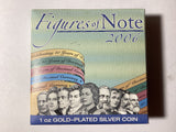 2006 Figures on Notes. 1oz Silver Gold-Plated Proof Coin.