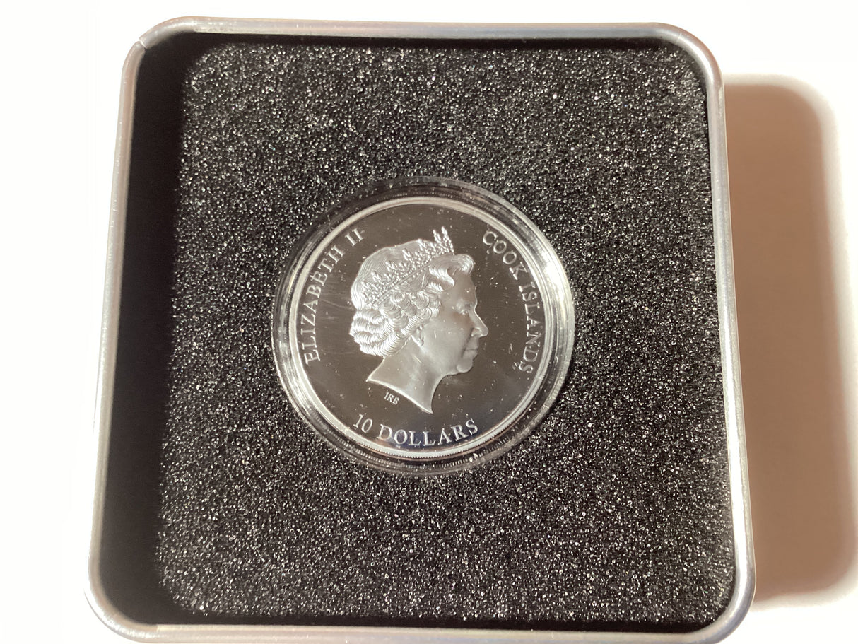 2018 $10 2oz Silver Proof Coin. ACDC Black Ice. 999 Made.