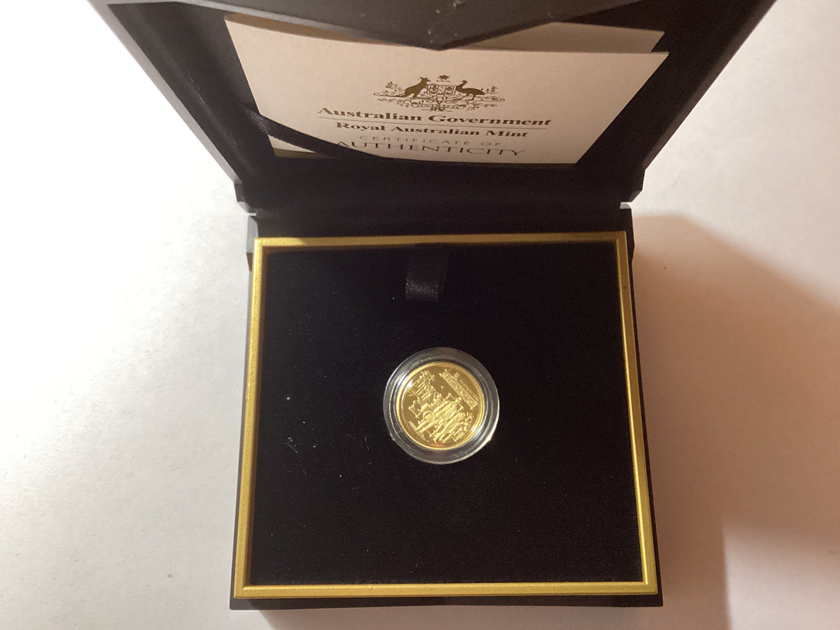 2019 $10 ‘C’ Mintmark. Australia’s Wild Colonial Bushrangers. 1/10 Ounce Gold Proof Coin.