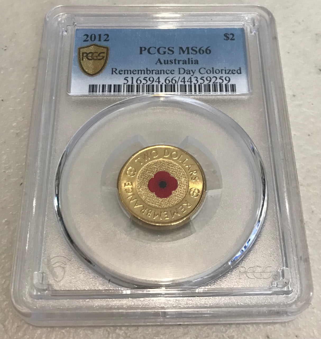 2012 $2 Red Poppy MS66