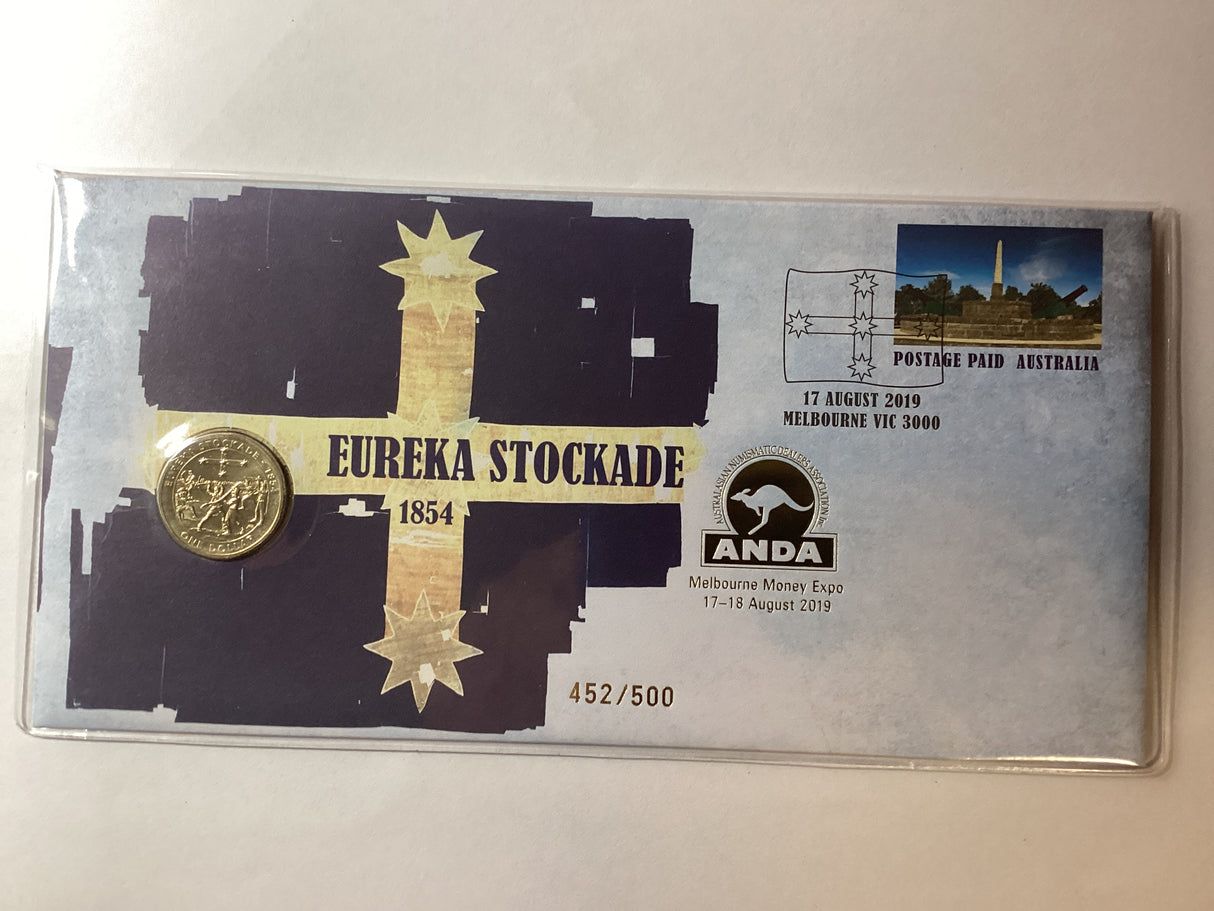 2019 $1 PNC. ANDA Melbourne. Eureka Stockade. 500 Made.