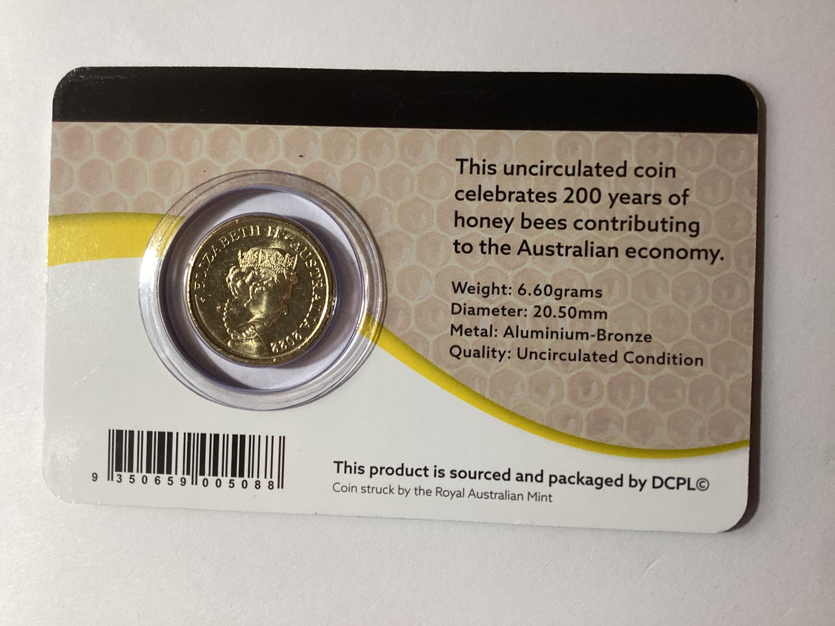 2022 $2 Honey Bee. Carded Coin. Downies