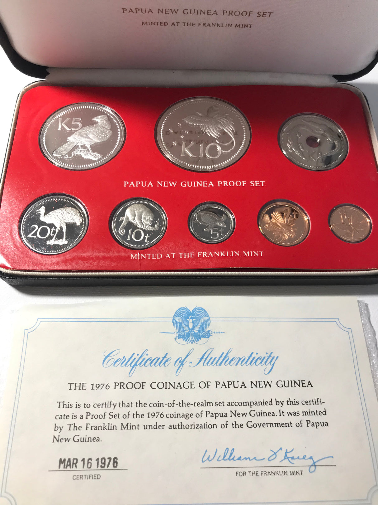 1976 Papua New Guinea Proof Set