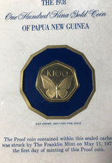1978 Papua New Guinea 100 Gold Coin