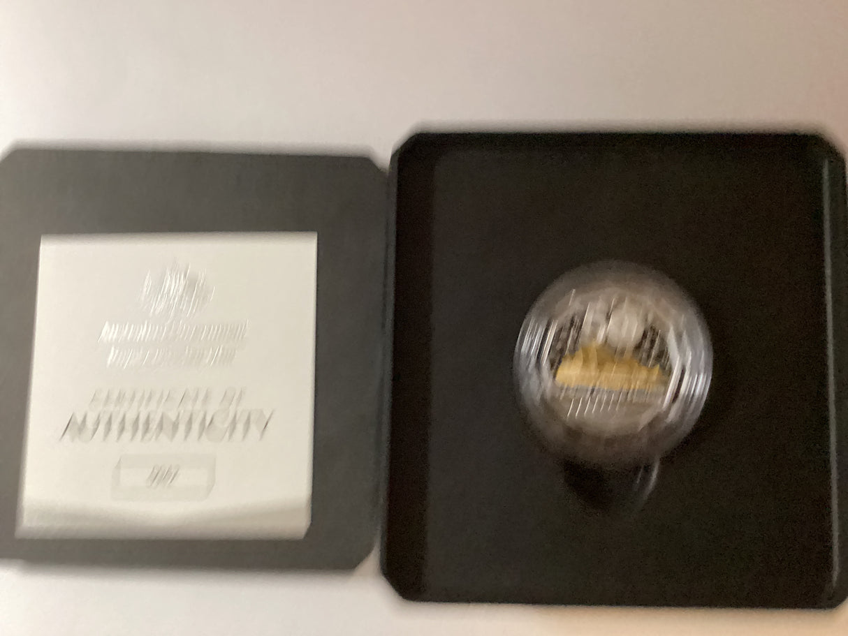 2023 50c Selectively Gold Plated Silver Proof Coin. 50th Anniversary of Opera House.