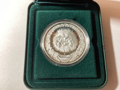 2000 $5 Sydney Olympic Silver Coin Collection. Echidna and Tea Tree