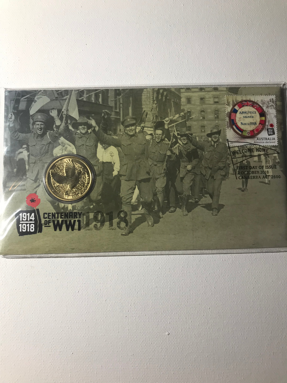 2018 PNC $1. Centenary of World War 1. Armistice