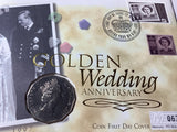 1997 50c PNC. Golden Wedding Anniversary First Day Cover.