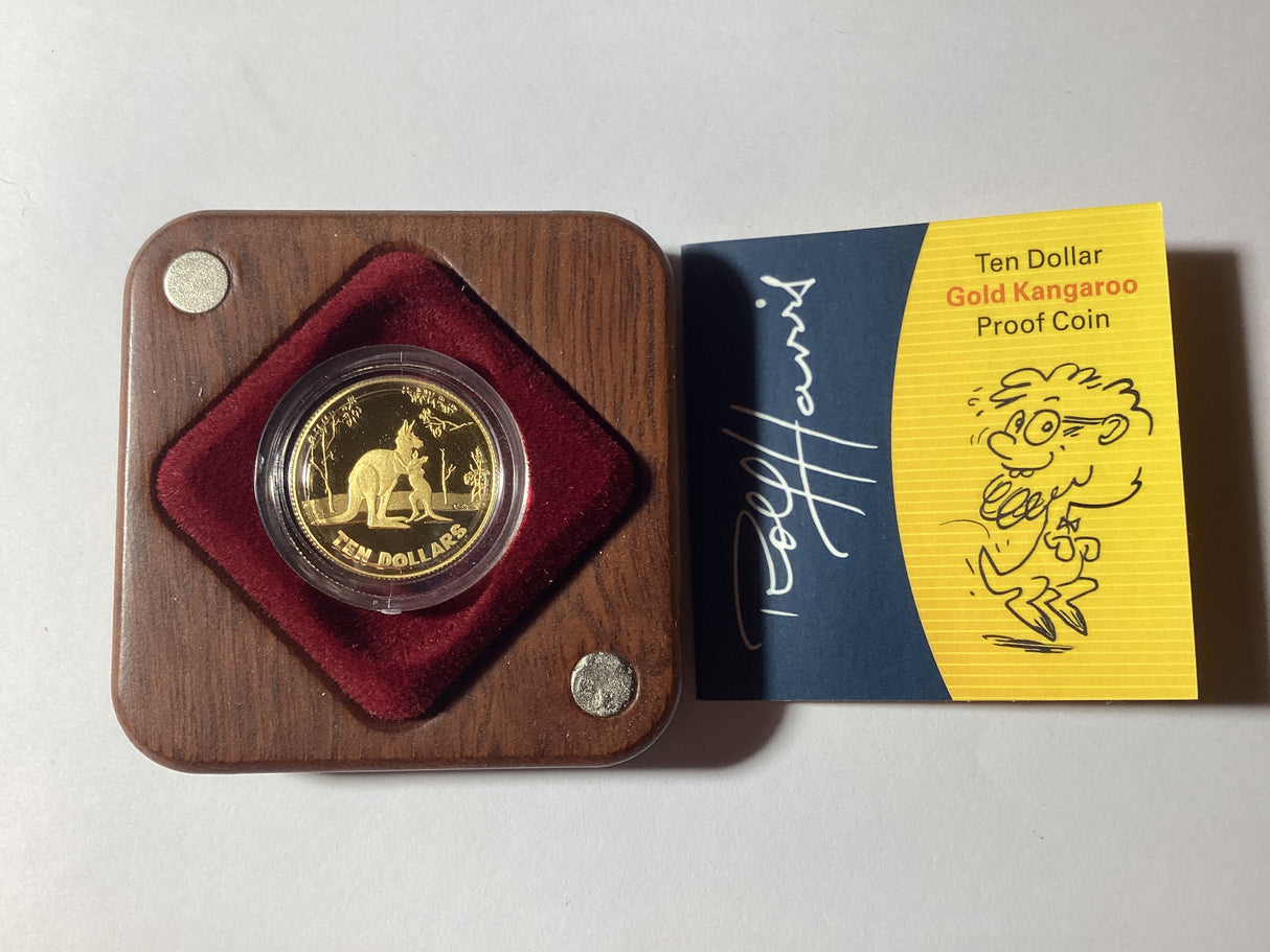 2007 $10 1/10 Ounce Gold Proof Coin. Artist Series. Rolf Harris.