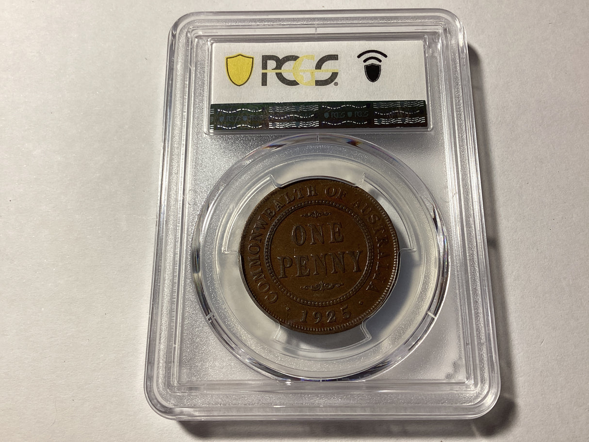 1925 Australian Penny. PCGS AU53.