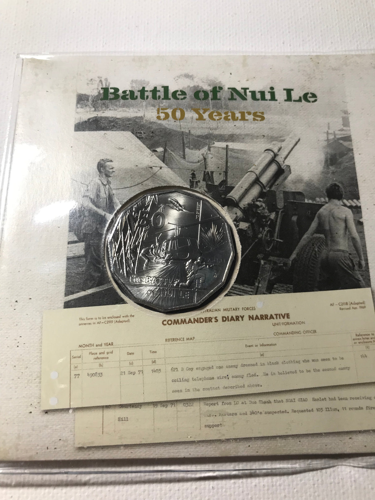 2021 50c PNC Battle Of Nui Le. 50 Years