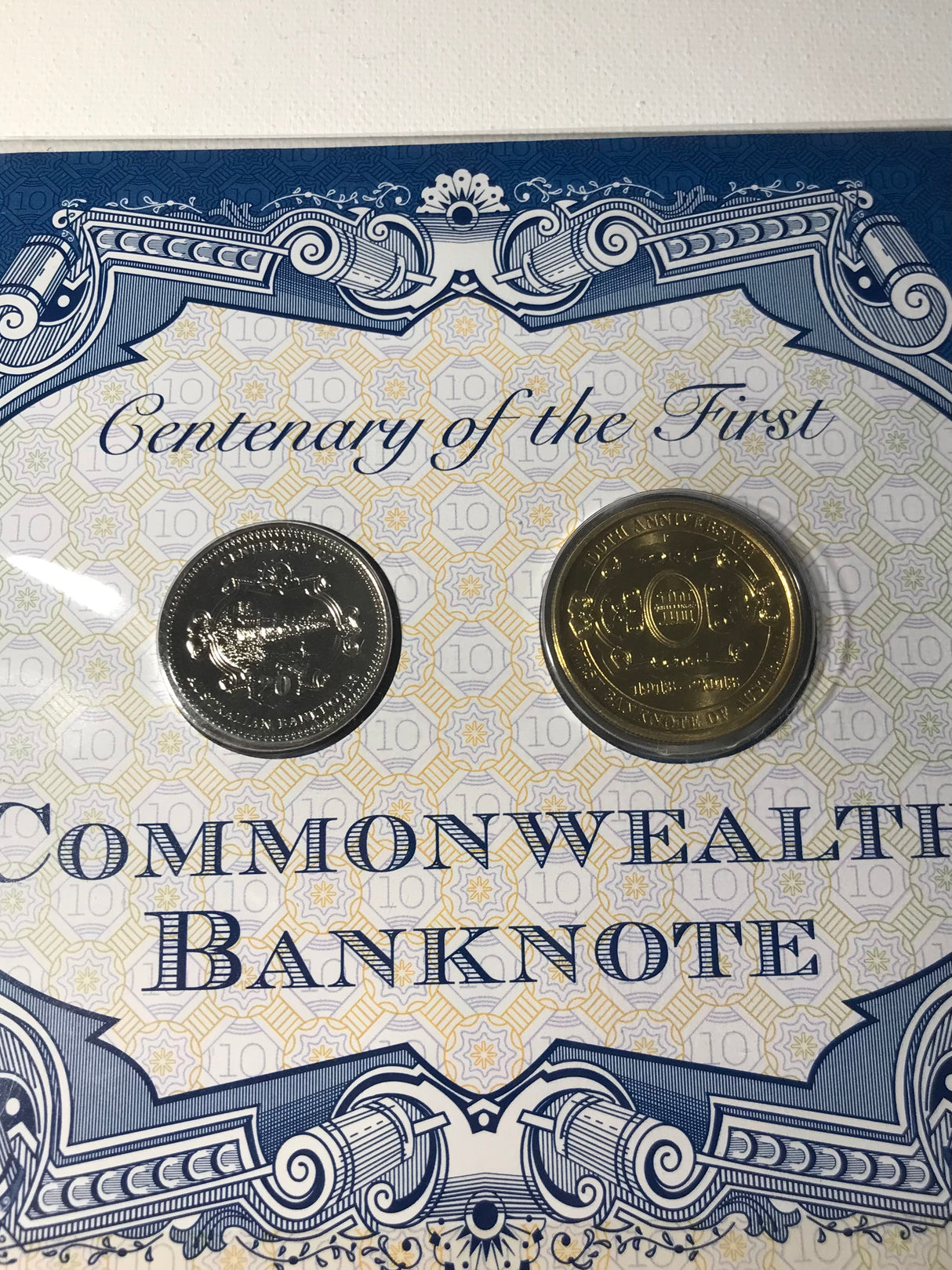 2013 Dual PNC. Centenary of the first Commonwealth Banknote