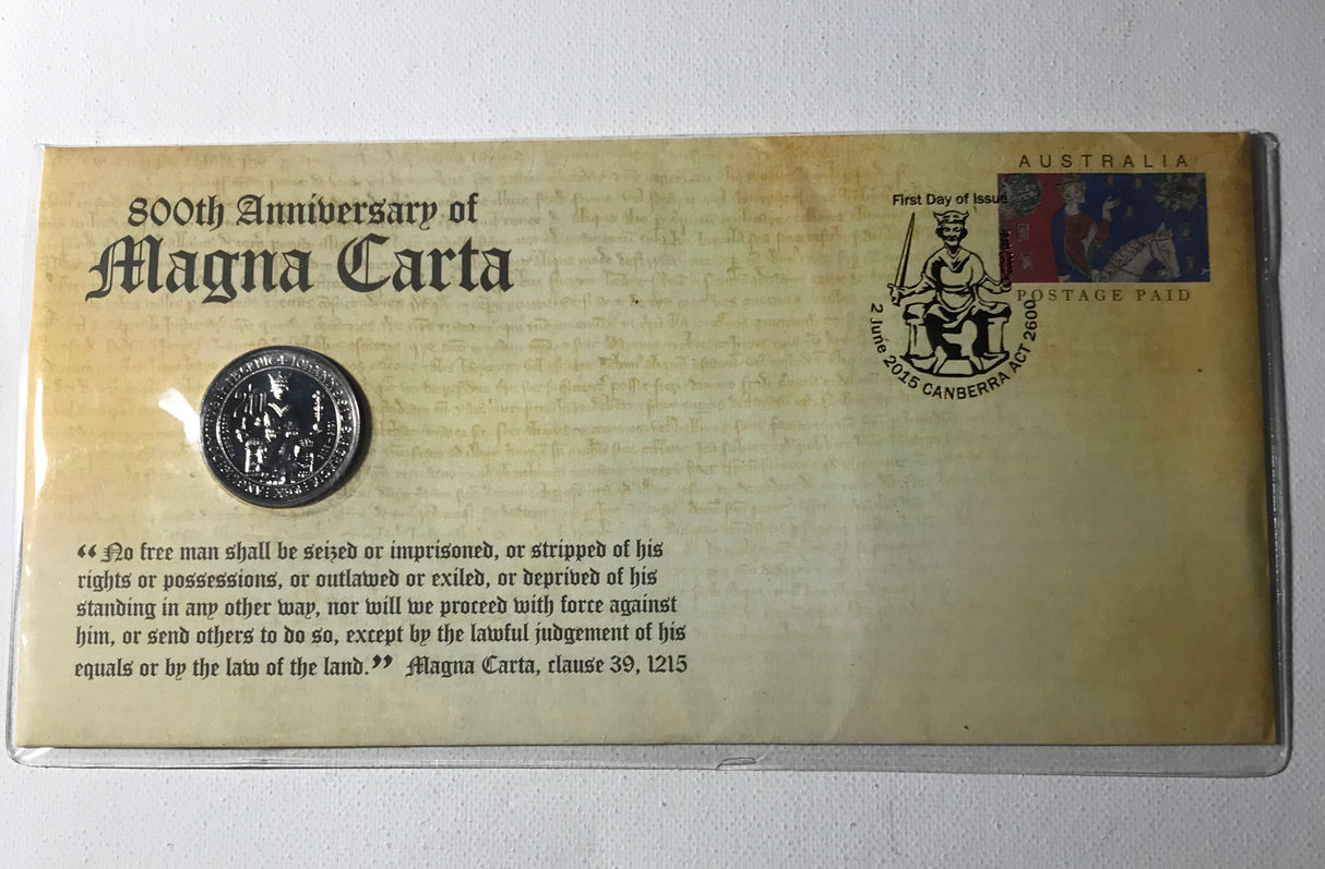 2015 20c 800th Anniversary of Magna Carta PNC