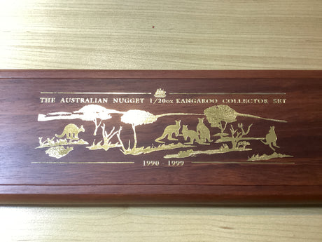 1990 - 1999 The Australian Nugget 1/20oz Kangaroo Collector Set&nbsp;