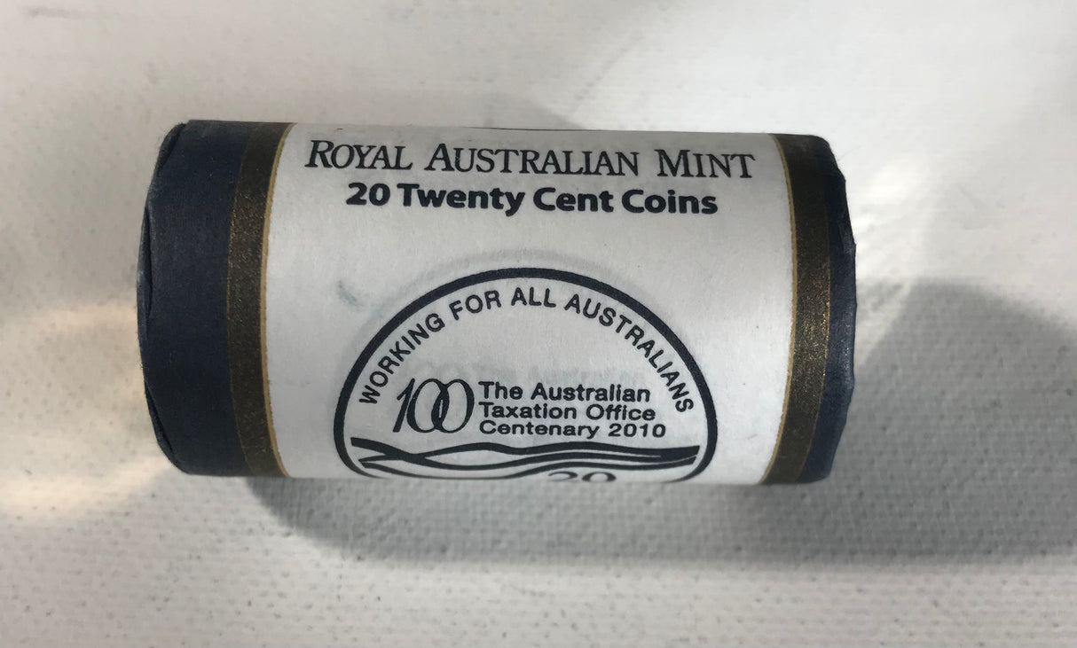 2010 20c RAM roll. 100th Anniversary Tax Office H/T