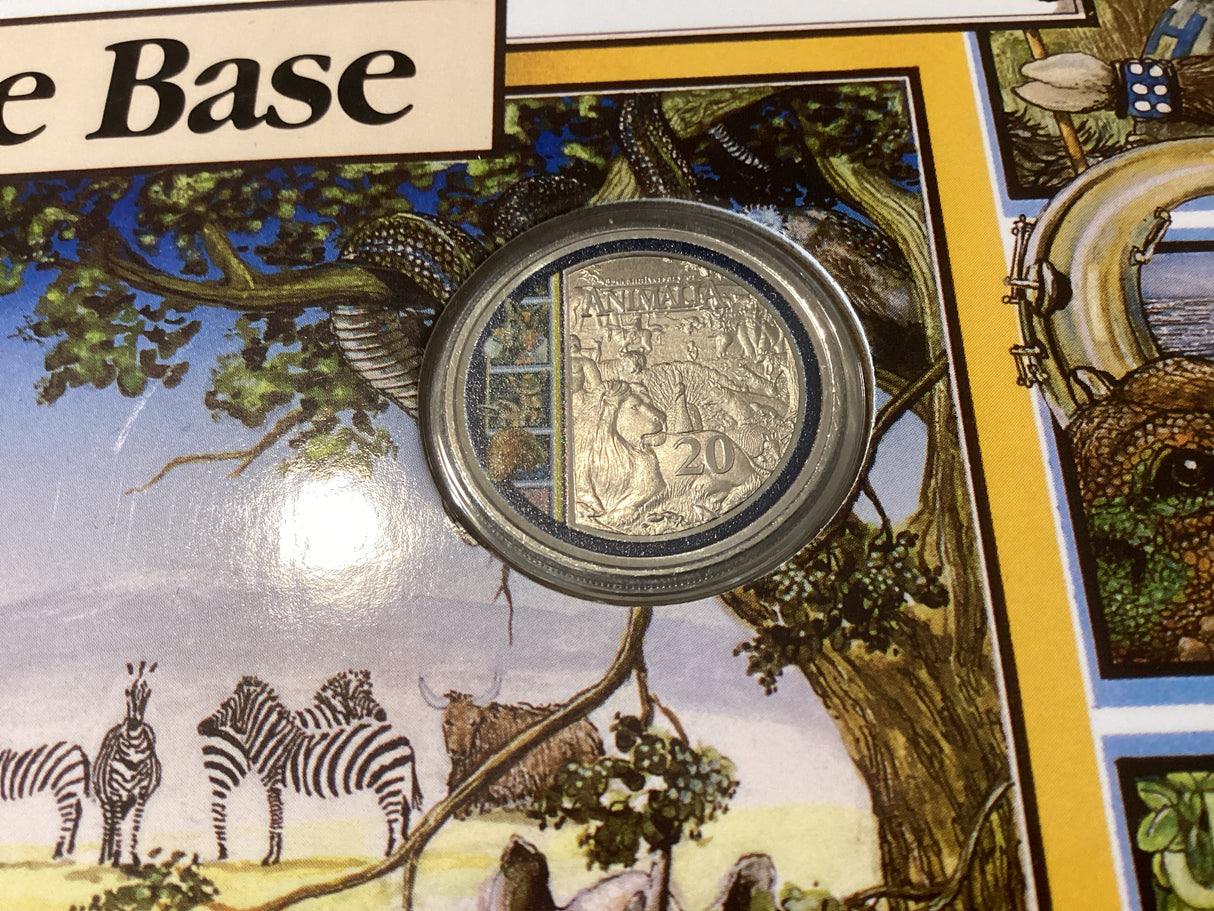 2021 Animalia Silver Plated Coin and Book Set