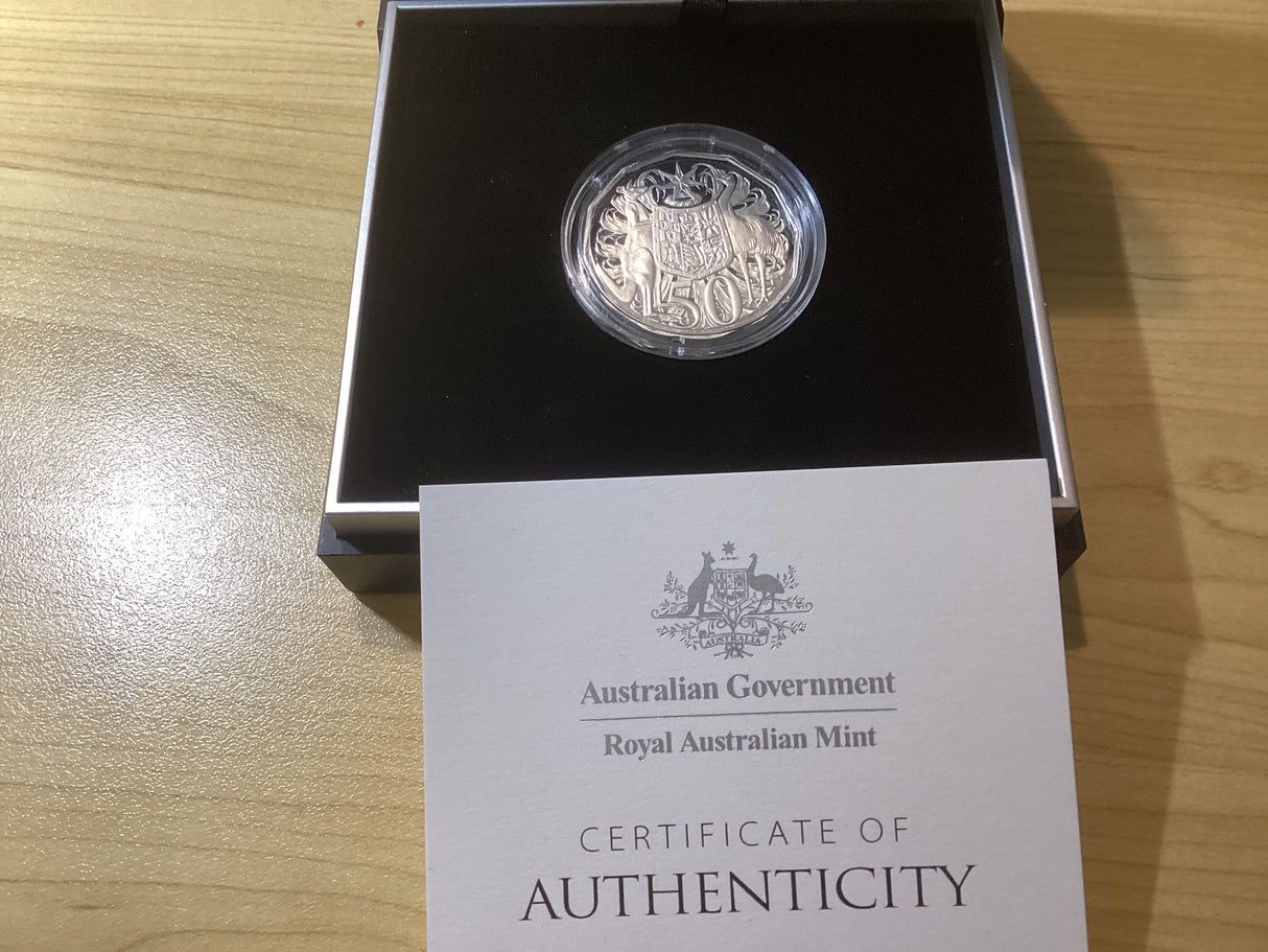 2019 50c Fiftieth Anniversary Silver Proof Coin