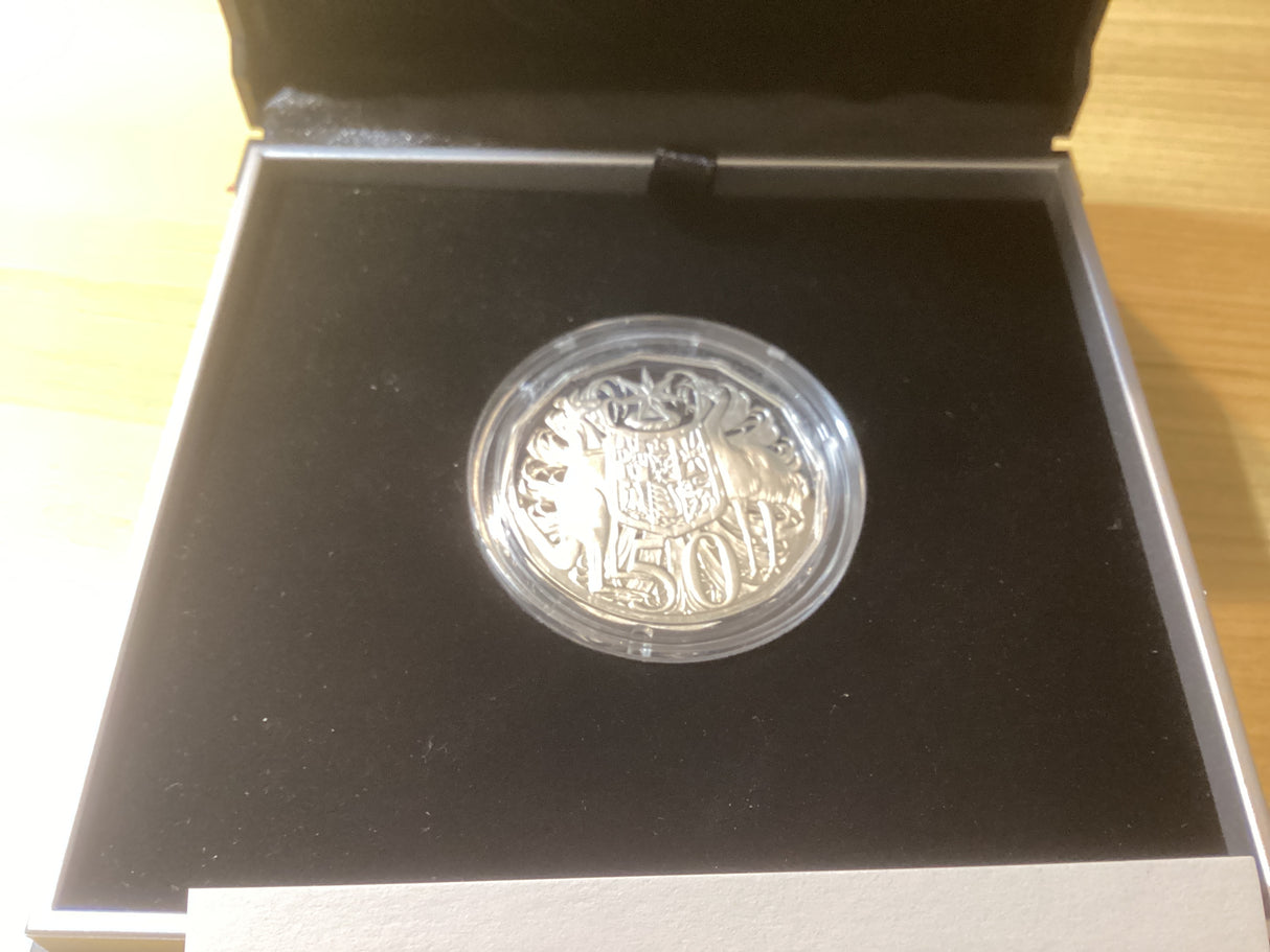 2019 50c Fiftieth Anniversary Silver Proof Coin