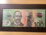 Two Generations of $100 Australian Banknotes