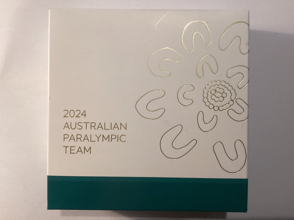 2024 $5 1oz Selectively Gold-Plated Fine Silver Proof Coin. Australian Paralympic Team.