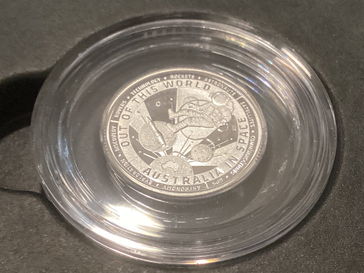 2024 $1 'C' Mintmark Silver Proof. Australia In Space. Out of this World