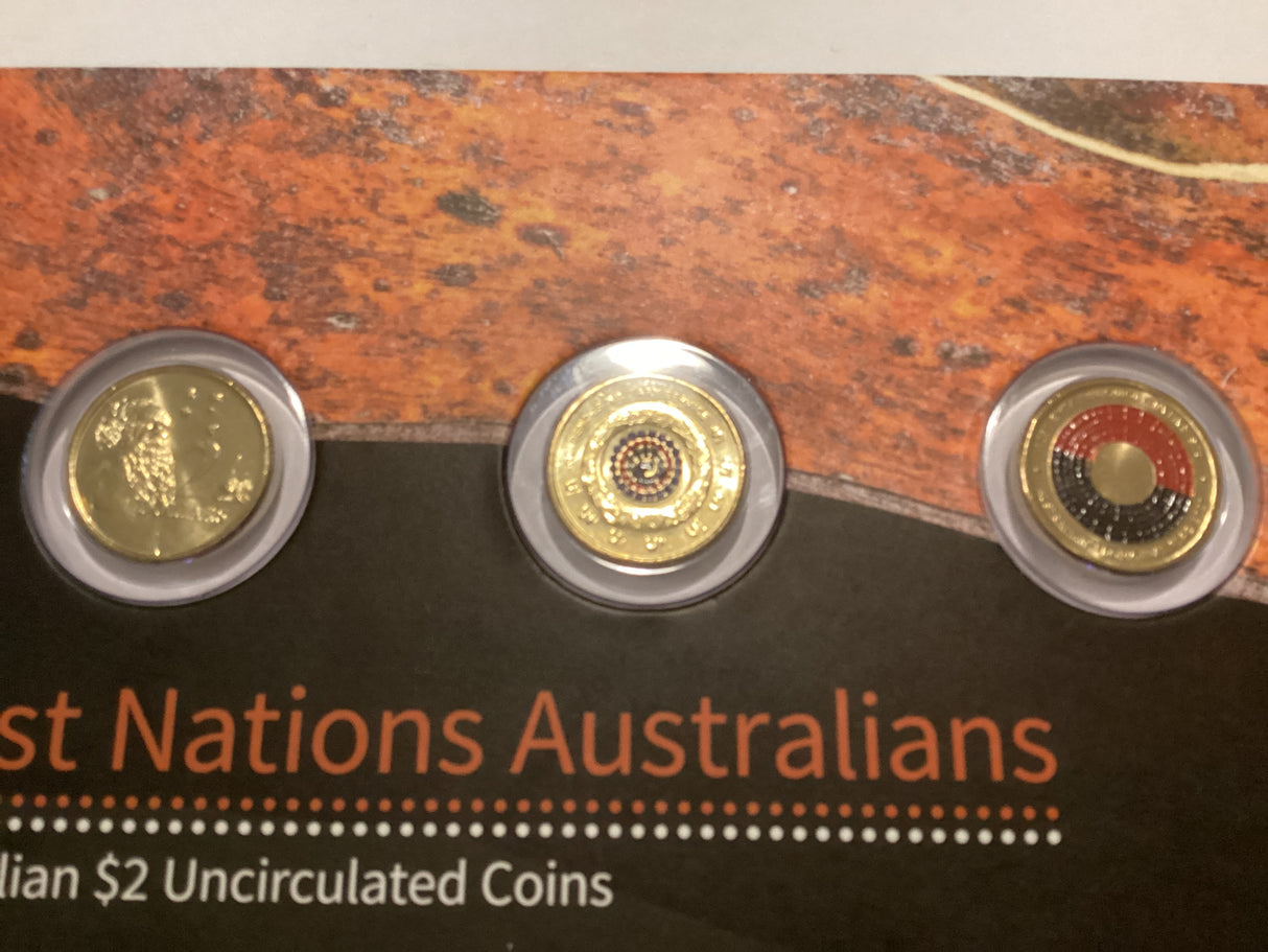 2021 $2 First Nations Australia's Three Coin Uncirculated Set