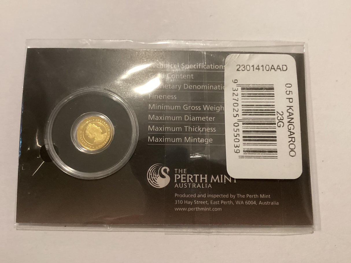 2023 $2 0.5 Gram Gold Coin. Australian Kangaroo