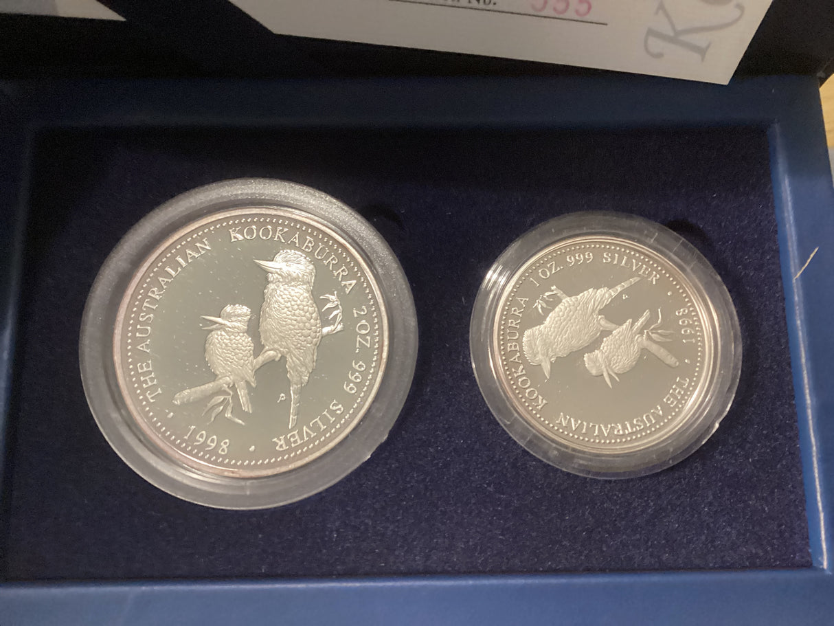 1998 The Australian Kookaburra Proof Issue - 2oz Collection